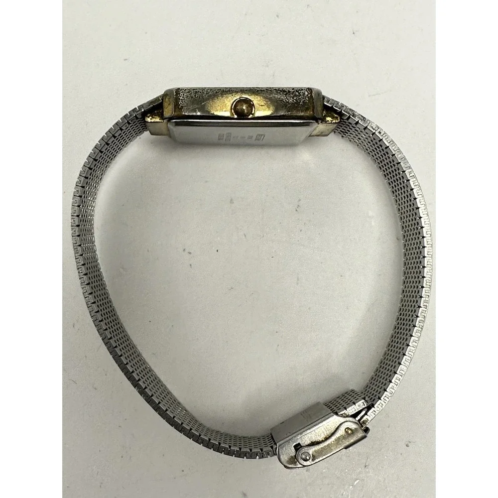 Nelsonic Diamond Vintage Tank Watch New‎ Battery 24MM 8
